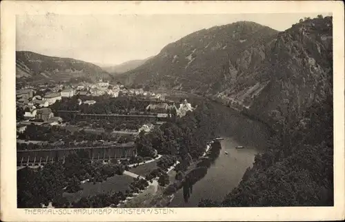Ak Bad Münster am Stein Ebernburg, Teilansicht, Gradierwerke