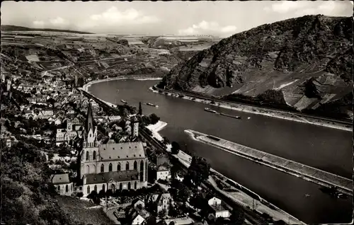 Ak Oberwesel am Rhein, Panorama