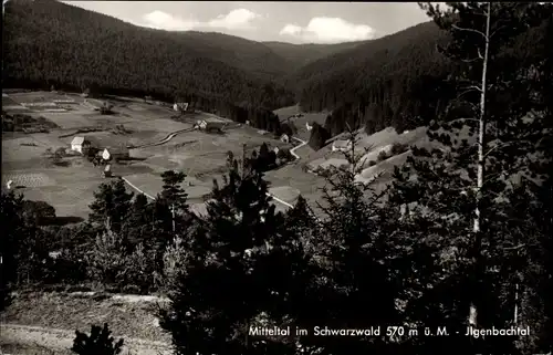 Ak Mitteltal Baiersbronn im Schwarzwald, Ilgenbachtal