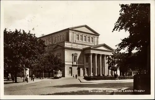 Ak Darmstadt in Hessen, Hessisches Landestheater