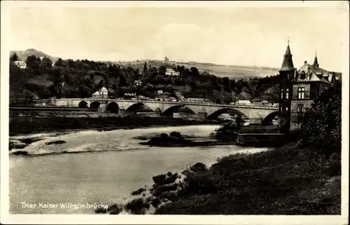 Ak Trier an der Mosel, Kaiser Wilhelm Brücke