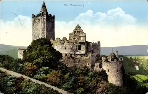 Ak Bad Kösen Naumburg an der Saale, Rudelsburg