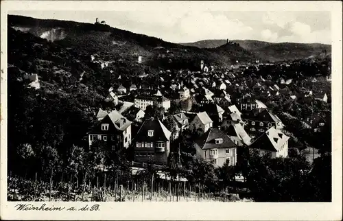 Ak Weinheim an der Bergstraße Baden, Gesamtansicht