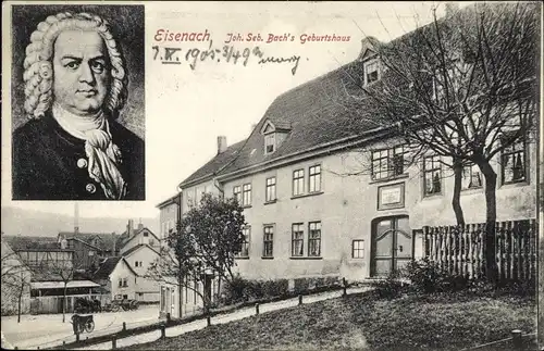 Ak Lutherstadt Eisenach in Thüringen, Joh. Seb. Bach's Geburtshaus, Portrait