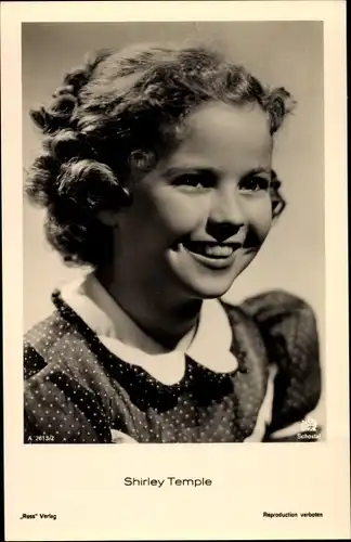 Ak Schauspielerin Shirley Temple, Portrait, Ross A 2613/2