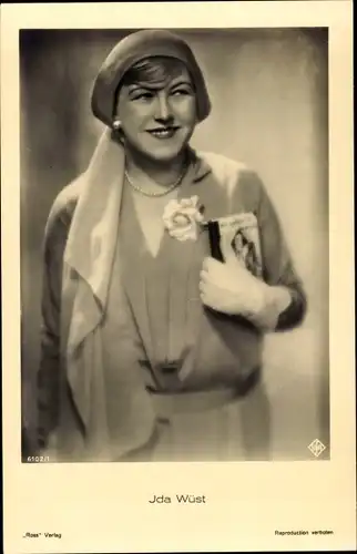 Ak Schauspielerin Ida Wüst, Portrait