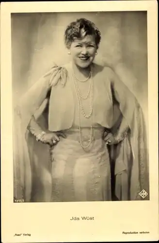 Ak Schauspielerin Ida Wüst, Portrait