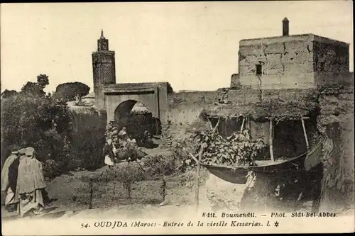 Ak Oudjda Oujda Marokko, Entrée de la vieille Kessarias