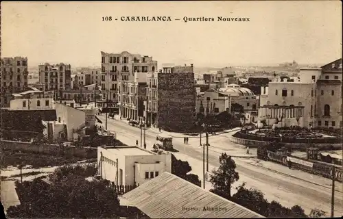 Ak Casablanca Marokko, Quartiers Nouveaux