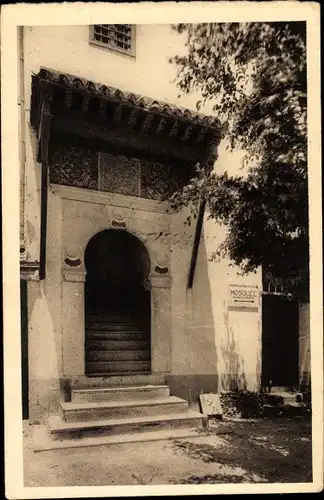 Ak Algier Alger Algerien, La casba, Kasbah, Eingang zur Moschee des Dey