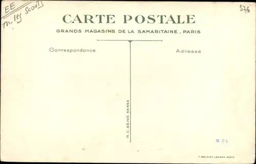 Ak La vie au grand air, la voiture a bagages, Pfadfinder