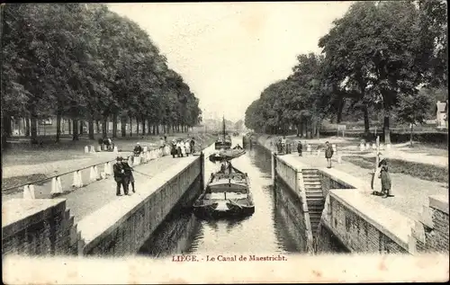 Ak Liège Lüttich Wallonien, Le Canal de Maastricht