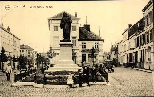 Ak Kortrijk Courtrai Westflandern, Le Monument Palfyn