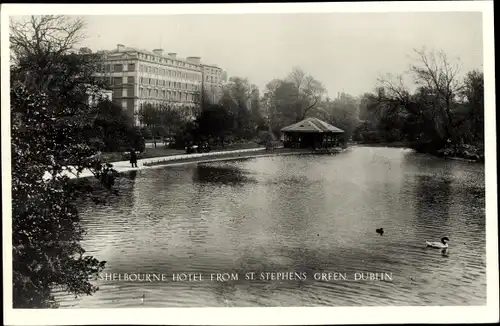 Ak Dublin Irland, Shelbourne Hotel, St. Stephen's Green