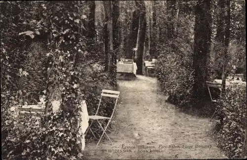 Ak Fort Mahon Plage Somme, Robinson, Parkpartie, Stühle