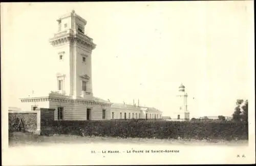 Ak Sainte Adresse Seine Maritime, Le Phare