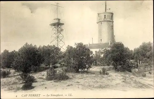 Ak Cap Ferret Gironde, Le Semaphore, Leuchtturm