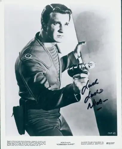 Leslie Nielsen, Forbidden Planet, Alarm im Weltall, Original Autogramm