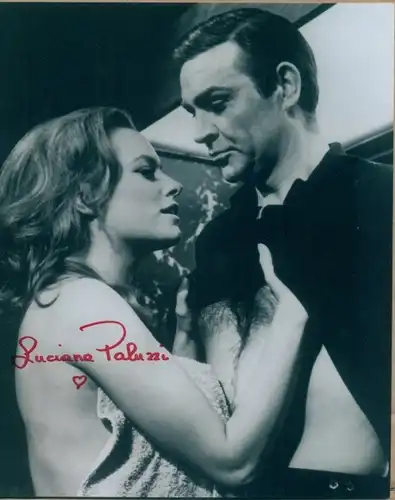 Luciana Paluzzi als Bondgirl Fiona Volpe, James Bond Sean Connery, Thunderball, Original Autogramm