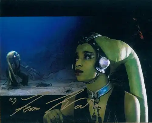 Femi Taylor als Oola, Jabbas Slavedancer, Star Wars, Original Autogramm