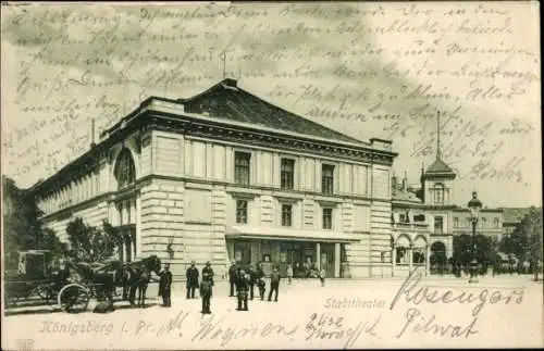 Ak Kaliningrad Königsberg Ostpreußen, Stadttheater