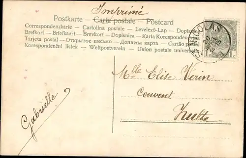 Ak Kind mit Schäferhund