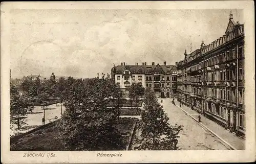 Ak Zwickau in Sachsen, Römerplatz