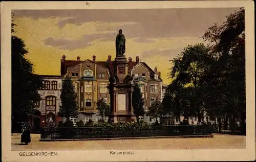 Ak Gelsenkirchen im Ruhrgebiet, Kaiserplatz
