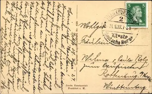 Ak Frankfurt am Main, Kaiserplatz, Kaiserstraße, Straßenbahn