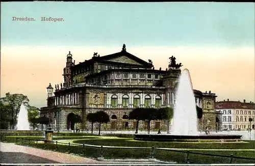 Ak Dresden Altstadt, Hofoper