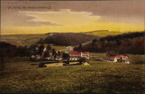 Ak Radevormwald Bergisches Land, Uelfetal, Häuser