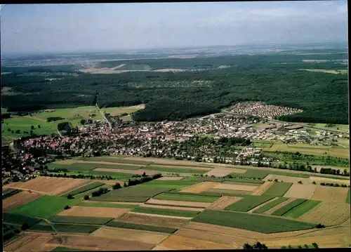 Ak Oetisheim Ötisheim im Enzkreis Württemberg, Luftbild