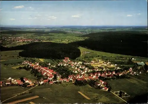 Ak Neuhengstett Althengstett im Schwarzwald Württemberg, Luftaufnahme