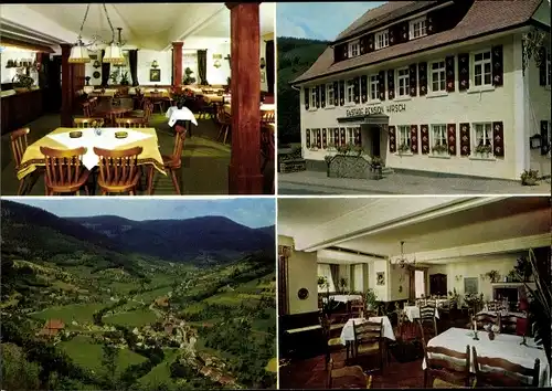 Ak Seebach in Baden Schwarzwald, Restaurant-Pension Hirsch, Innenansicht