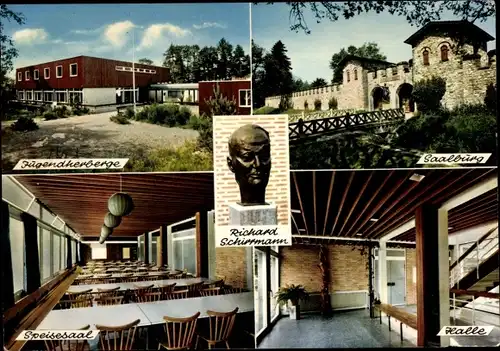 Ak Grävenwiesbach im Taunus, Jugendherberge, Speisesaal, Halle, Saalburg, R. Schirrmann