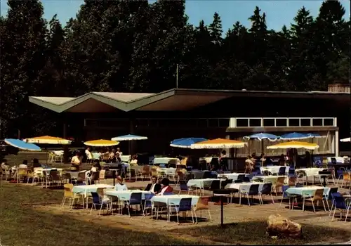 Ak Venusberg Bonn am Rhein, Waldrestaurant Waldau, Terrasse