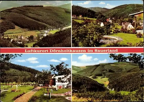 Ak Dörnholthausen Sundern im Sauerland, Panorama, Pension Vorhoff