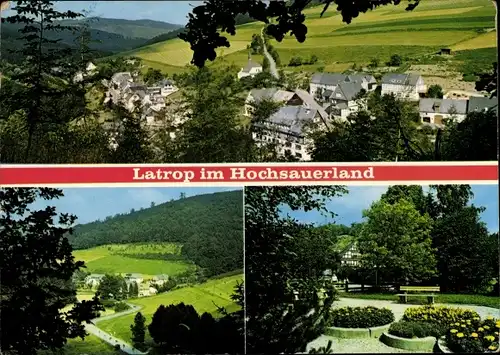 Ak Latrop Schmallenberg im Sauerland, Parkanlagen, Gesamtansicht