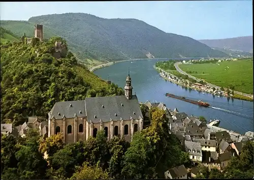 Ak Beilstein an der Mosel, Ort mit Karmelitenkloster und Burgruine Metternich