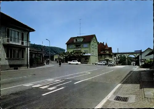 Ak Koblenz am Rhein, Straßenpartie, Viadukt