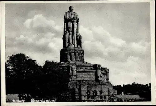 Ak Hamburg Mitte Altstadt, Bismarckdenkmal