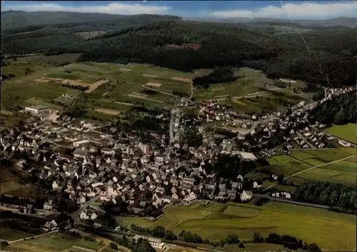 Ak Wissenbach Eschenburg in Hessen, Gesamtansicht, Luftbild