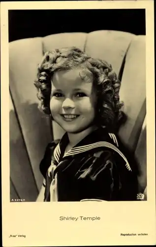 Ak Schauspielerin Shirley Temple, Portrait, Ross A 2278/1