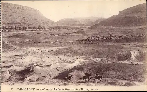 Ak Tafilalt Tafilalet Marokko, Col de Et Atchana Oued