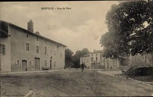 Ak Einville Meurthe et Moselle, Rue du Pont