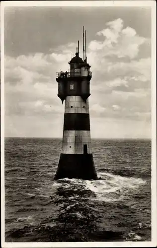 AK Rotesand-Leuchtturm an der Wesermündung