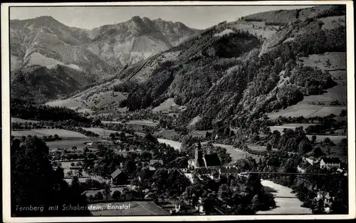 Ak Ternberg in Oberösterreich, Ennstal, Schoberstein, Panorama