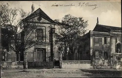 Ak Paris XVIII. Arrondissement Buttes-Montmartre, L'Eglise Saint Pierre