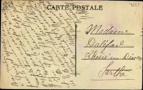 Ak Hangest en Santerre Somme, Le Monument