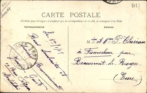 Ak Montdidier Somme, Entree du Faubourg Saint Martin